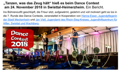 Dance-contest2018 Nachbericht