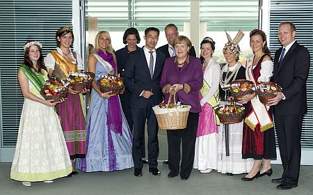 Apfelkabinett 2012 Frau Merkel