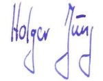 Grafik zeigt die Signatur von Holger Jung.