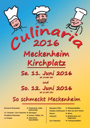 Plakat Culinaria 2016